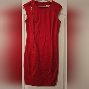 Calvin Klein Scarlet Sheath Dress